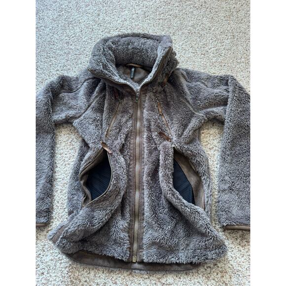 Womens KUHL Flight Fleece zip up jacket, hidden hood; size small - Picture 7 of 16